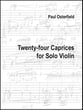 Twenty-four Caprices for Solo Violin P.O.D. cover